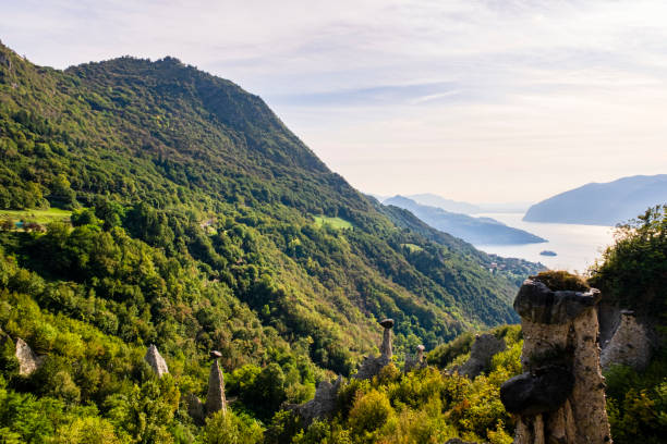 istock Earth pyramids of Zone, Lombardy, Italy 1332087083