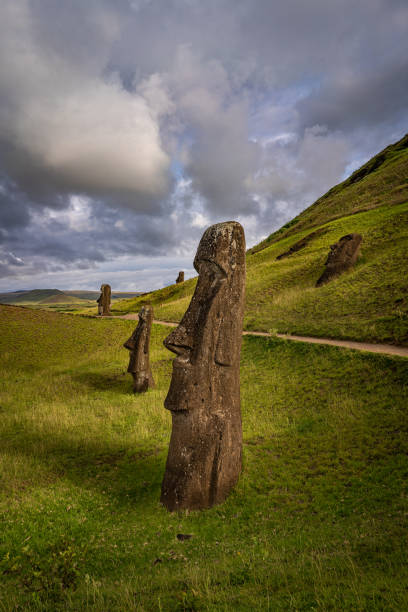istock Ahu Anakena moai statues at the Easter Island 1332089052