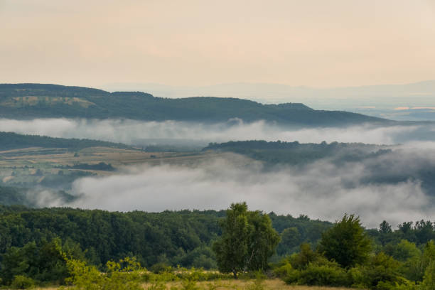 istock Sunset landscape of highlands after summer thunderstorm 1332093776