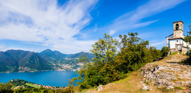 istock Monte Isola, Sanctuary Madonna della Ceriola (Lake Iseo, Italy) 1332096944