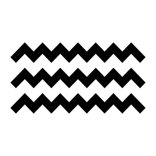 zig zag shape. line pattern. shape element. black zig zag. - 鋸齒狀 幅插畫檔、美工圖案、卡通及圖標