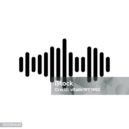 istock Sound icon. Sound wave. line 1332104630