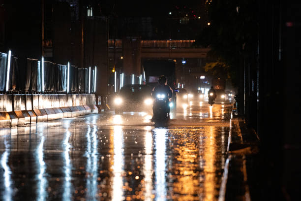 istock rains on the city on streets 1332105784