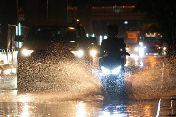 istock rains on the city on streets 1332105848