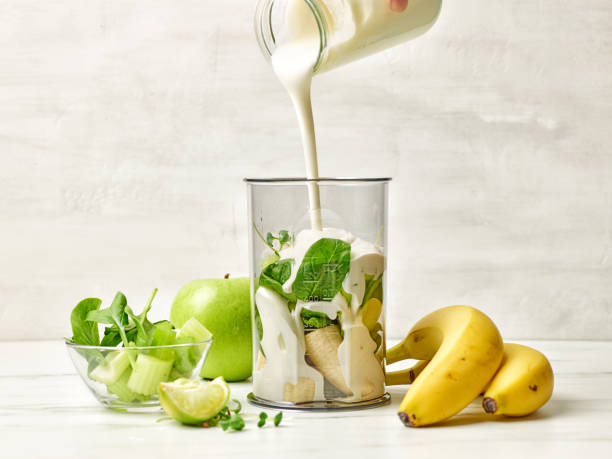 istock process of making healthy breakfast milkshake 1332108594