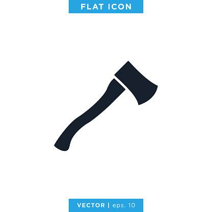 Axe icon vector stock illustration design template. Vector eps 10.