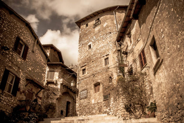 Ancient houses of montagns
