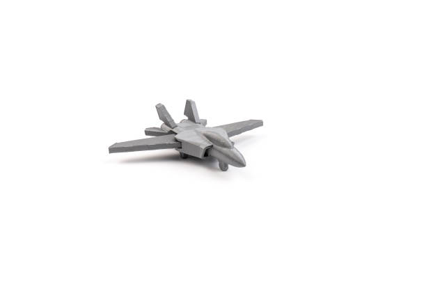 istock Model plane, airliner, airplane created on a 3d printer, on white background. transportation concept 1332123936
