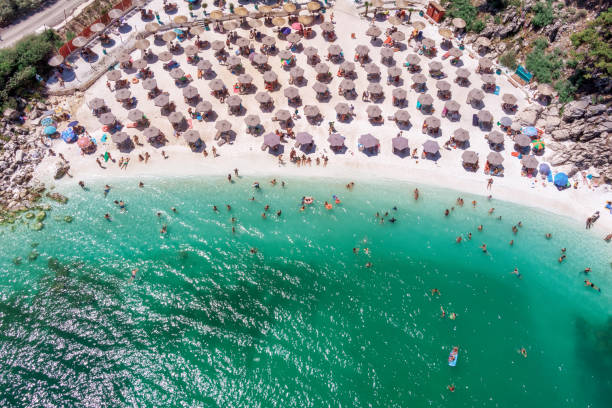 istock marble beach, Thasos island, Greece. 1332127033