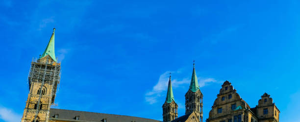 istock Panorama of Dom Towers Bamberg Germany 1332129003