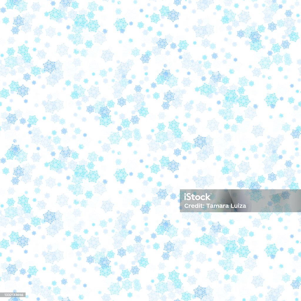 Snowflake Seem Less Background Snowflakes Seamless Background Stock Illustration - Download Image Now ...