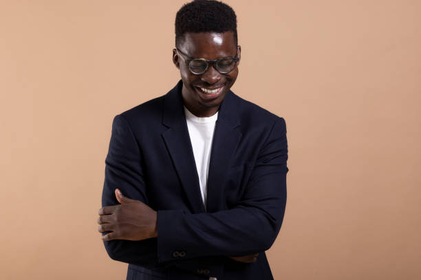 istock Young African American man posing in a photo studio 1332138853
