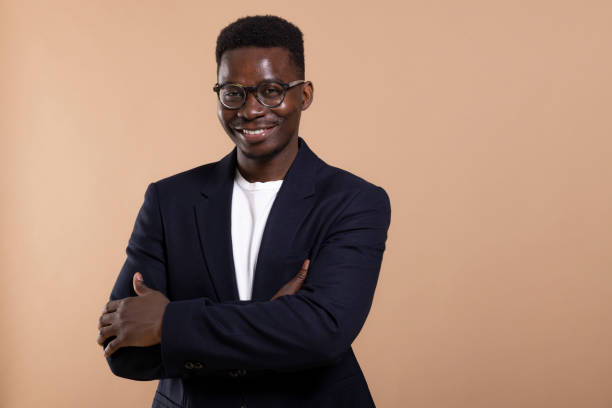istock Young African American man posing in a photo studio 1332138925