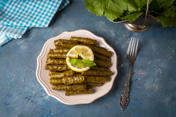 istock Traditional delicious Turkish foods; stuffed leaves (yaprak sarmasi) 1332139070