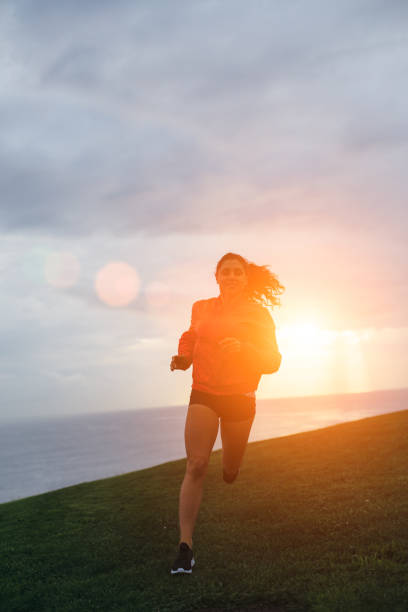 istock Female athlete training in the morning 1332149255