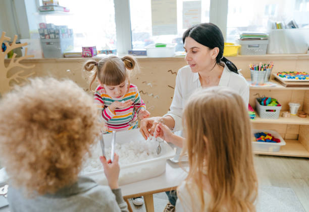 istock Learning play activities in kindergarten or daycare centre 1332150574