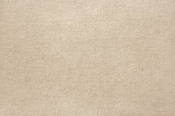 fondo de textura de tela de algodón marrón, patrón sin costuras de textil natural. - arpillera fotografías e imágenes de stock