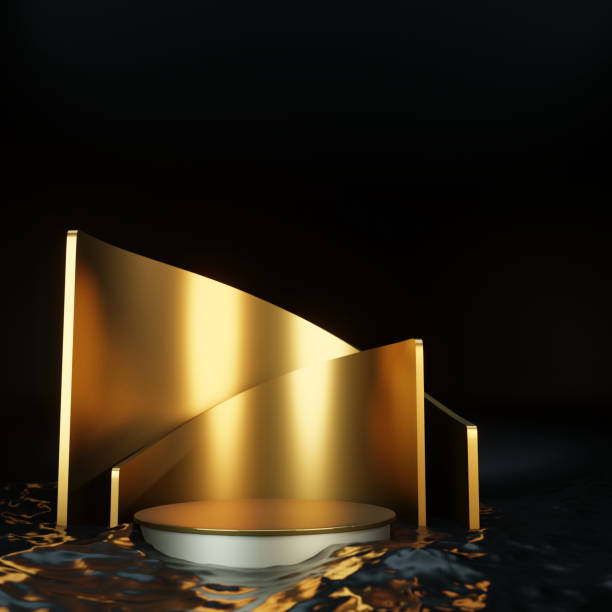 istock product stage podium minimal  backdrop display background concept 3D illustration 1332151945