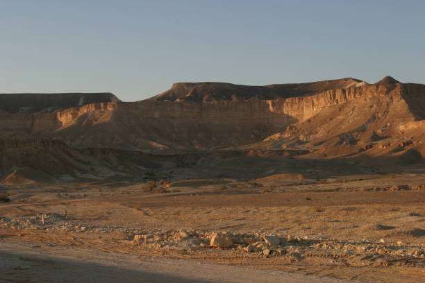 desert arabah sand dune dead sea jordan valley - travel jordan israel sand imagens e fotografias de stock