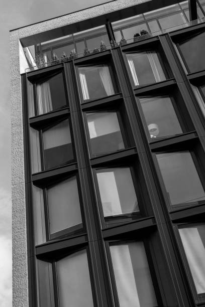 istock Partial view of a building at sunset 1332156635