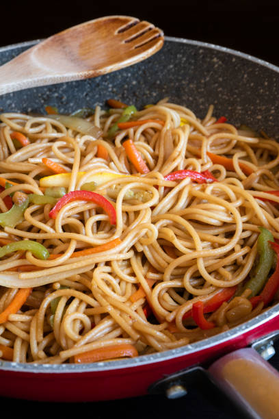 istock Spaghetti and vegetables wok with soy sauce 1332157970