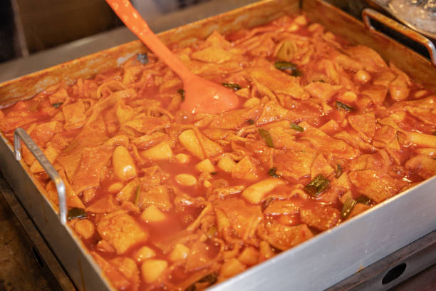 istock Tteokbokki sold in the market 1332158100
