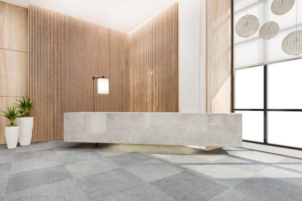 istock 3d rendering modern luxury hotel and office reception and lounge  hall 1332158601