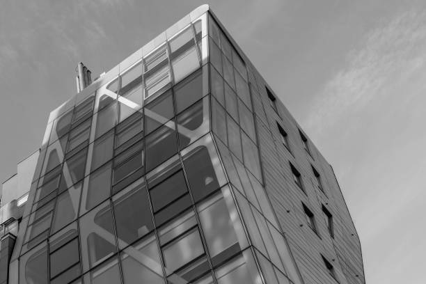 istock Modern apartment building at sunset 1332158717