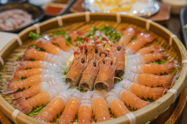 istock fresh red-banded lobster sashimi 1332159687