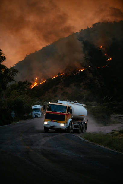 istock Tanker Carrying Water For Forest Fire Response 1332160003