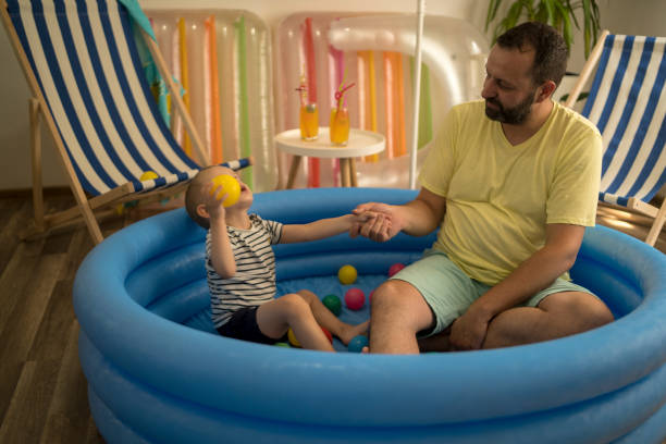 istock Family spending vacation at home 1332160222