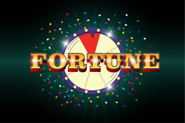 ilustrações de stock, clip art, desenhos animados e ícones de fortune wheel poster. inscription,spinning lucky roulette with confetti on dark background. life good luck and success symbol. take chance, win and get prize concept. winner banner eps illustration - wheel incentive spinning luck