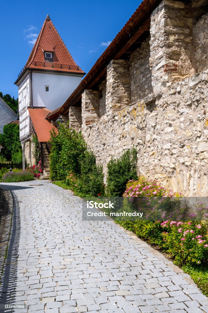 Historic defense tower in Greding Historic defense tower in Greding (Bavaria, Germany) Architecture Stock Photo