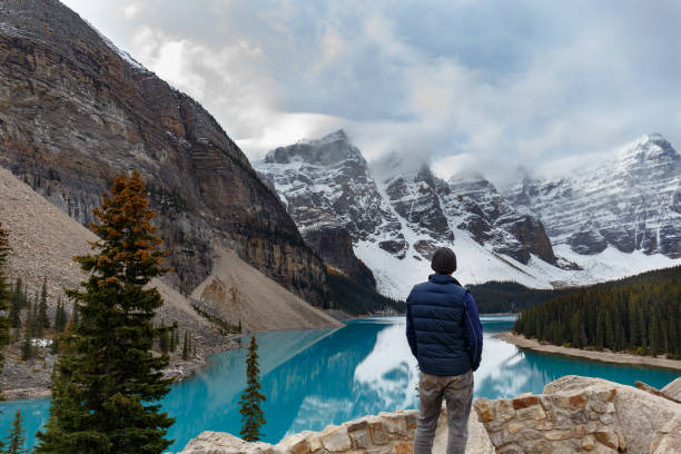 istock Gazing At Moraine Lake 1332169222