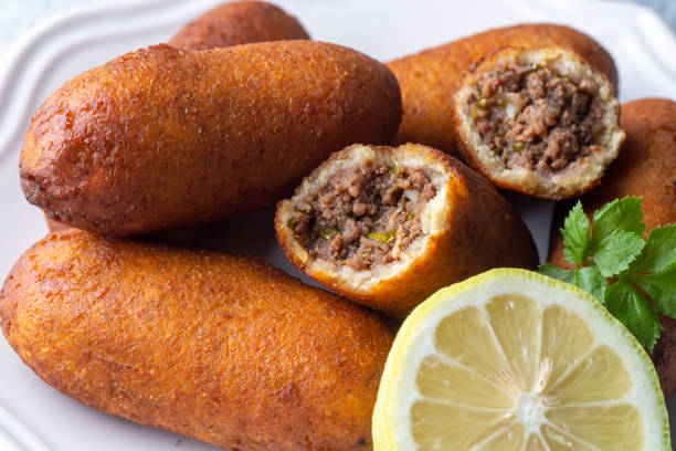 istock Kibbeh is a popular dish in Middle Eastern cuisine (Turkish name; icli kofte) 1332169387