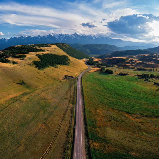 istock Chuysky trakt road in the Altai mountains 1332170518