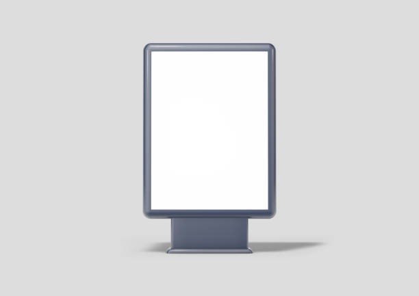 istock Advertising poster isolated from background, 3d rendering 1332171062