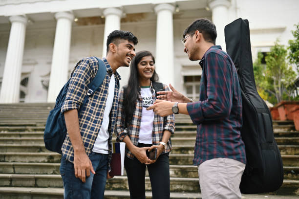 istock Students standing and talking in the University campus 1332171595