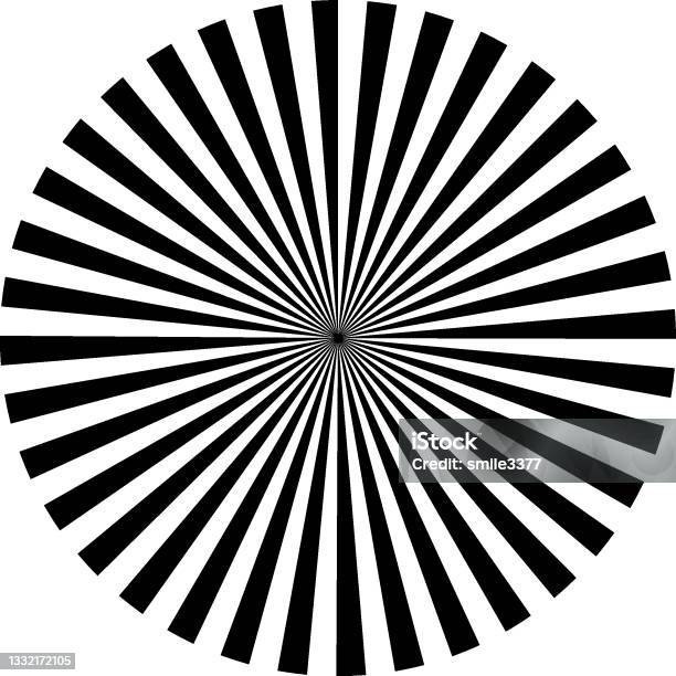 Striped Rays Pattern Ray Sun Ray Striped Pattern Isolated Ray Background Vector Illustration ...