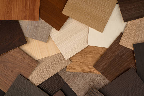 istock vinyl  wooden  samples with different  type of wood texture 1332191897