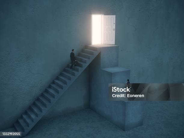 Gender Inequality Concept Stock Photo - Download Image Now - Imbalance, Adversity, Comparison