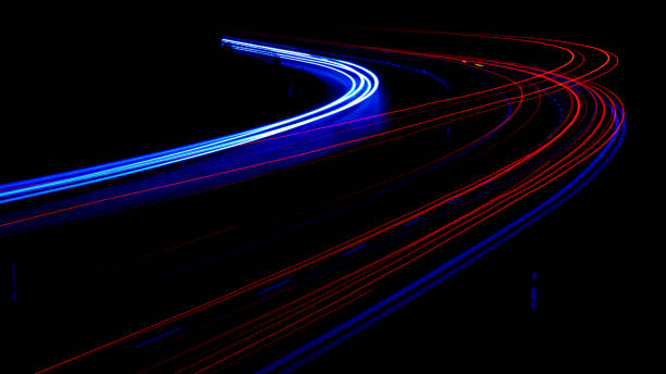 istock lights of cars with night. 1332199531