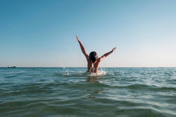 istock Boy Summer fun on the sea 1332220021