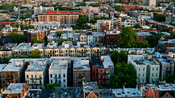 istock Crown Heights Streets - Aerial 1332220626