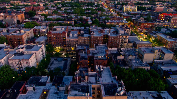 istock Evening in Brooklyn - Aerial 1332220663