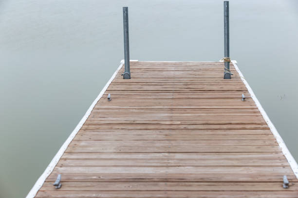 Long exposure image of a boat dock on Cameron Lake, a 224 acre lake located in Northwest Minnesota.