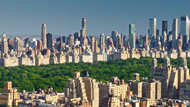 istock Aerial View of Central park from Upper West Side 1332225331