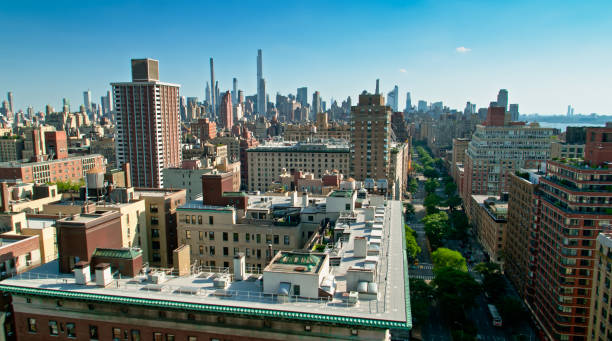 istock Aerial Shot Along Broadway from Upper West Side to Lower Manhattan 1332225336