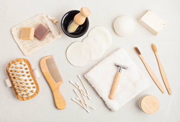 istock Reusablr bath toiletries. Ethical, sustainable,zero waste, no plastic lifestyle 1332226953
