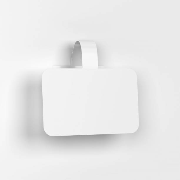 istock Blank market wobbler mockup 1332227028